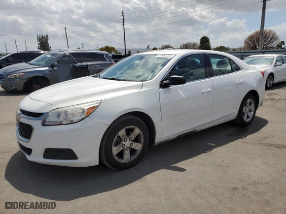 2015 Chevrolet Malibu LS with VIN 1G11A5SL8FU125053, listed as a Copart auction lot 52952765 with 93,455 mi miles and Clean Title. Bid and sale history available at carsss.com. Image 1.