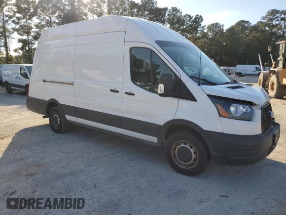 2021 Ford Transit Cargo with VIN 1FTBW3X83MKA40734, listed as a Copart auction lot 77427214 with Not Provided miles and Salvage Title. Bid and sale history available at carsss.com. Image 4.