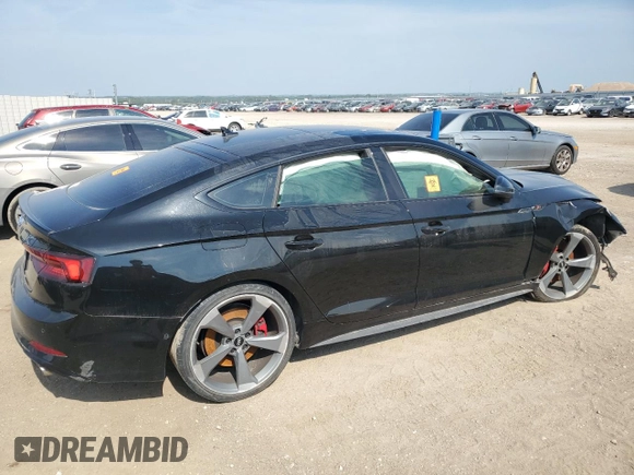 2019 Audi S5 Sportback Prestige z VIN WAUC4CF5XKA021499, wystawiony jako Copart lot #60721415 z przebiegiem Nie podano mil oraz Czysty tytuł • Clean title. Historia ofert i sprzedaży dostępna na DreamBid. Obrazek 3.