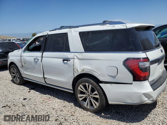 2020 Ford Expedition Max Platinum with VIN 1FMJK1MT5LEA92475, listed as a Copart auction lot 58872975 with 63,215 mi miles and Salvage title. Bid and sale history available at DreamBid. Image 2.