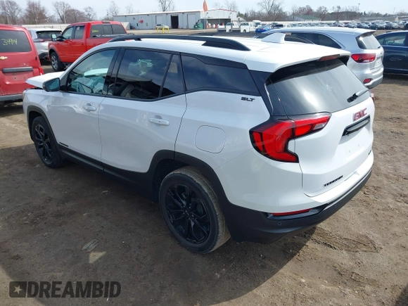 2021 GMC Terrain SLT with VIN 3GKALVEV5ML383329, listed as a IAAI auction lot 41833925 with 37,439 mi miles and . Bid and sale history available at carsss.com. Image 3.