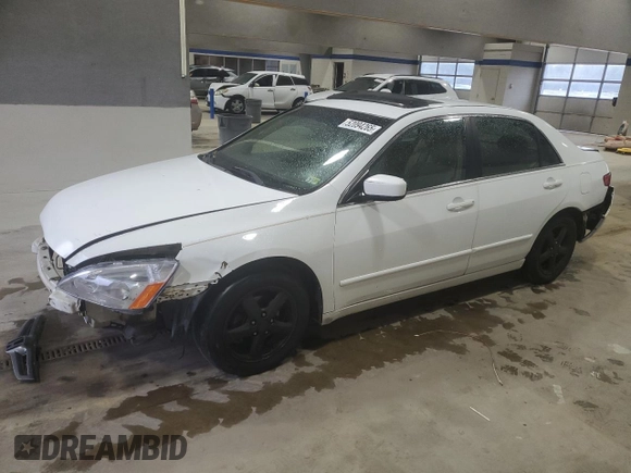 2005 Honda Accord EX with VIN 1HGCM56755A181408, listed as a Copart auction lot 52094265 with 207,948 mi miles and Salvage Title. Bid and sale history available at DreamBid. Image 1.