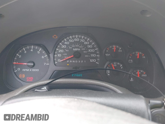 2004 Chevrolet TrailBlazer LS with VIN 1GNDT13S442394308, listed as a IAAI auction lot 42091473 with 214,669 mi miles and . Bid and sale history available at DreamBid. Image 7.