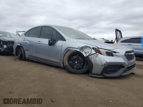 2023 Subaru WRX with VIN JF1VBAB67P8808208, listed as a Copart auction lot 45895735 with 41,100 mi miles and Salvage title. Bid and sale history available at DreamBid. Image 4.