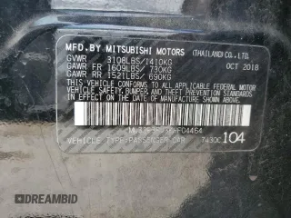 2019 Mitsubishi Mirage ES z VIN ML32F3FJ3KHF04464, wystawiony jako Copart lot #57305415 z przebiegiem 117 497 mil mil oraz Szkody całkowita. Historia ofert i sprzedaży dostępna na DreamBid. Obrazek 12.
