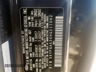 2017 Kia Sorento LX z VIN 5XYPG4A36HG211042, wystawiony jako Copart lot #48977085 z przebiegiem 130 892 mil mil oraz Szkoda całkowita • Salvage title. Historia ofert i sprzedaży dostępna na DreamBid. Obrazek 13.