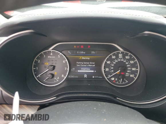 2016 Nissan Maxima SL with VIN 1N4AA6AP1GC381114, listed as a Copart auction lot 41390465 with 91,362 mi miles and Salvage Title. Bid and sale history available at DreamBid. Image 9.