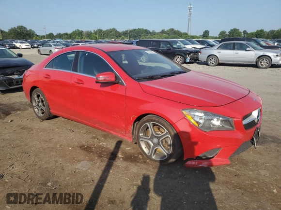 2014 Mercedes-Benz CLA 250 with VIN WDDSJ4EB3EN119961, listed as a Copart auction lot 61975675 with 116,309 mi miles and Salvage title. Bid and sale history available at DreamBid. Image 4.