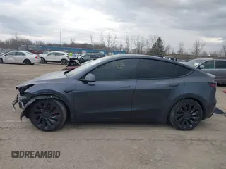 2023 Tesla Model Y Performance with VIN 7SAYGDEF2PF757113, listed as a IAAI auction lot 41881175 with 54,809 mi miles and . Bid and sale history available at DreamBid. Image 15.