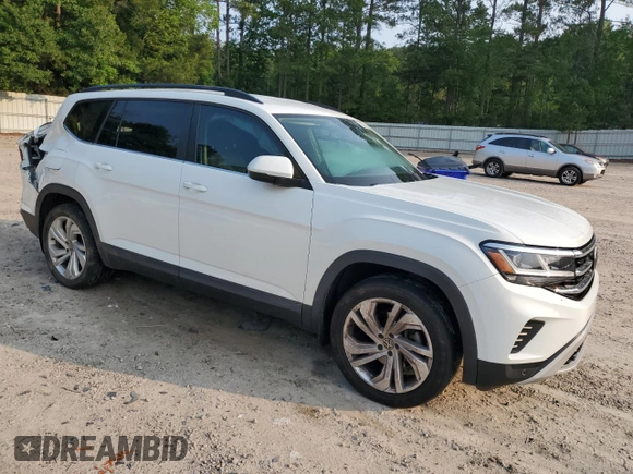 2021 Volkswagen Atlas SE with VIN 1V2WP2CA6MC526190, listed as a Copart auction lot 59361315 with 69,934 mi miles and Salvage title. Bid and sale history available at DreamBid. Image 4.