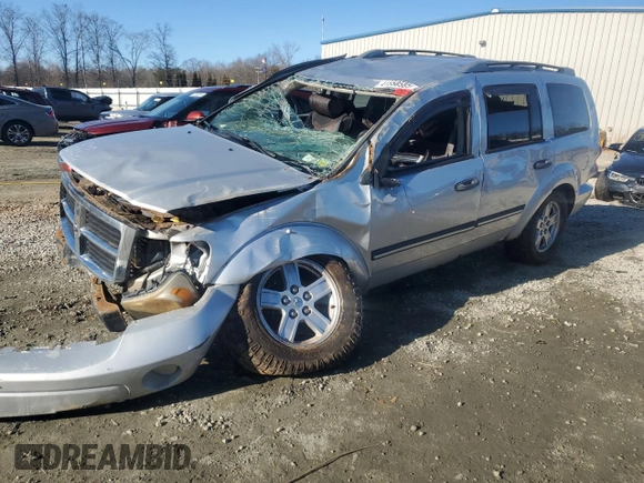 2008 Dodge Durango SLT z VIN 1D8HB48N18F123921, wystawiony jako Copart lot #41558585 z przebiegiem Nie podano mil oraz Szkoda całkowita • Salvage title. Historia ofert i sprzedaży dostępna na DreamBid. Obrazek 1.