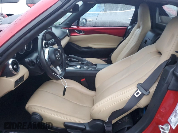 2018 Mazda MX-5 Miata RF Grand Touring with VIN JM1NDAM76J0204004, listed as a Copart auction lot 73985134 with 0 mi miles and Non Repairable. Bid and sale history available at carsss.com. Image 7.