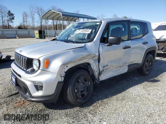 2021 Jeep Renegade Upland with VIN ZACNJDAB2MPN21535, listed as a Copart auction lot 46889645 with 17,333 mi miles and Salvage title. Bid and sale history available at DreamBid. Image 1.