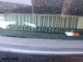 2000 Chevrolet Silverado 1500 LS with VIN 2GCEC19T4Y1266072, listed as a Copart auction lot 47134185 with 0 mi miles and Salvage Title. Bid and sale history available at carsss.com. Image 14.