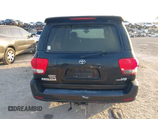 2007 Toyota Sequoia SR5 with VIN 5TDZT34A07S293473, listed as a IAAI auction lot 41556829 with 278,443 mi miles and . Bid and sale history available at DreamBid. Image 16.