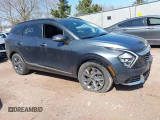 2023 Kia Sportage SX with VIN 5XYK4CAF0PG019895, listed as a IAAI auction lot 41912220 with 33,712 mi miles and . Bid and sale history available at DreamBid. Image 1.