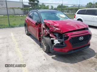 2020 Hyundai Kona SEL with VIN KM8K22AA2LU439411, listed as a IAAI auction lot 42309689 with 55,037 mi miles and . Bid and sale history available at DreamBid. Image 1.