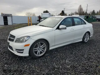 2012 Mercedes-Benz C-Class C 300 Sport with VIN WDDGF8BB8CA655831, listed as a Copart auction lot 49827575 with 134,686 mi miles and Salvage Title. Bid and sale history available at carsss.com. Image 1.