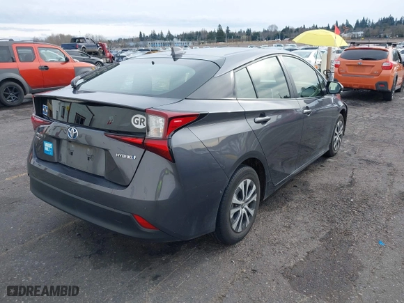 2022 Toyota Prius LE with VIN JTDL9MFU4N3037465, listed as a IAAI auction lot 41354802 with 45,674 mi miles. Bid and sale history available at carsss.com. Image 4.