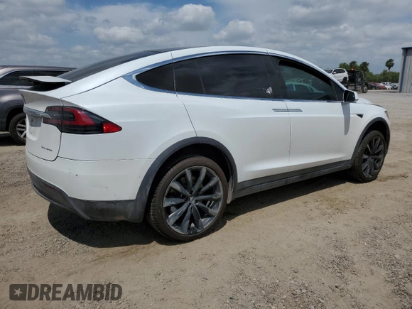 2020 Tesla Model X Long Range with VIN 5YJXCDE20LF303678, listed as a Copart auction lot 53026705 with Not Provided miles and Salvage Title. Bid and sale history available at carsss.com. Image 3.