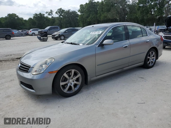 2005 Infiniti G35 with VIN JNKCV51E45M224702, listed as a Copart auction lot 54162135 with 208,872 mi miles and Non Repairable. Bid and sale history available at DreamBid. Image 1.