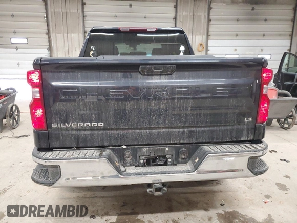 2024 Chevrolet Silverado 1500 LT with VIN 1GCPDKEK0RZ125582, listed as a Copart auction lot 46154625 with 19,869 mi miles and Salvage Title. Bid and sale history available at carsss.com. Image 6.