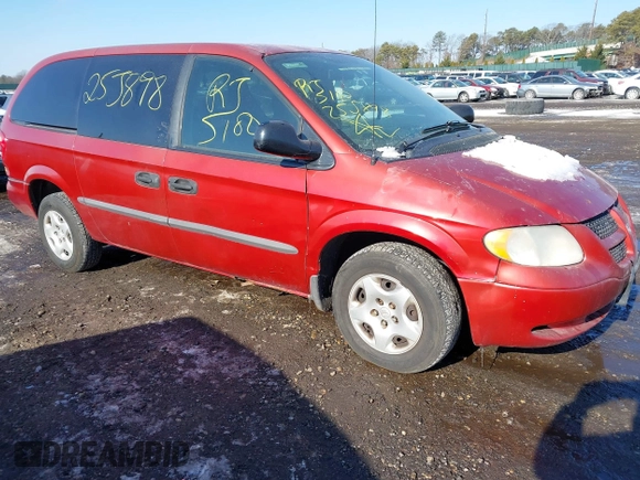 2002 Dodge Caravan SE with VIN 1B4GP24362B666181, listed as a IAAI auction lot 41421348 with 999,999 mi miles. Bid and sale history available at carsss.com. Image 1.
