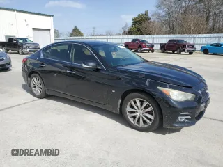 2014 Infiniti Q50 Premium with VIN JN1BV7AR3EM690281, listed as a Copart auction lot 47875305 with 235,944 mi miles and Salvage Title. Bid and sale history available at carsss.com. Image 4.