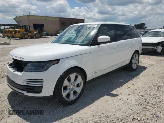 2019 Land Rover Range Rover z VIN SALGS5RE3KA560055, wystawiony jako Copart lot #63066365 z przebiegiem 44 744 mil mil oraz Szkoda całkowita • Salvage title. Historia ofert i sprzedaży dostępna na DreamBid. Obrazek 1.