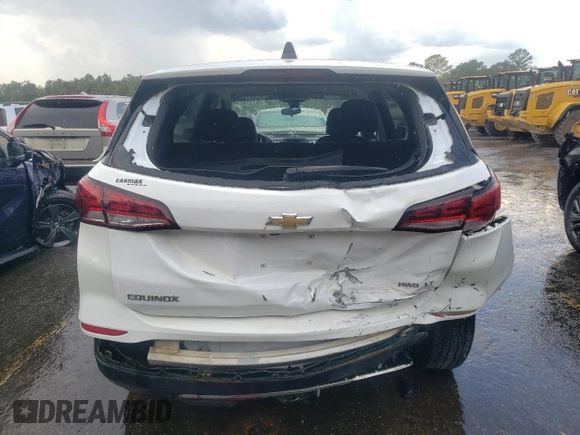 2022 Chevrolet Equinox LT with VIN 3GNAXTEV8NL160389, listed as a Copart auction lot 67119714 with 26,471 mi miles and Salvage Title. Bid and sale history available at carsss.com. Image 6.
