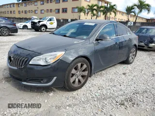 2015 Buick Regal with VIN 2G4GK5EX9F9296416, listed as a Copart auction lot 57057725 with 177,218 mi miles and Clean title. Bid and sale history available at DreamBid. Image 1.