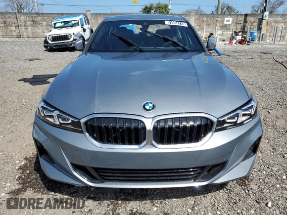 2025 BMW 3 Series 330i with VIN 3MW69CW05S8F32987, listed as a Copart auction lot 51054715 with 1,613 mi miles and Clean Title. Bid and sale history available at carsss.com. Image 5.