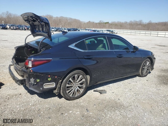 2019 Lexus ES with VIN 58ABZ1B14KU006555, listed as a Copart auction lot 48803865 with 81,739 mi miles and Salvage Title. Bid and sale history available at carsss.com. Image 3.