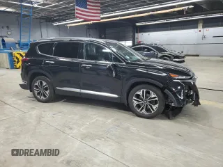 2020 Hyundai Santa Fe SEL with VIN 5NMS3CAA3LH152187, listed as a Copart auction lot 52334415 with 54,744 mi miles and Salvage Title. Bid and sale history available at DreamBid. Image 4.
