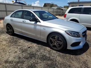 2016 Mercedes-Benz C 450 AMG with VIN 55SWF6EB7GU132835, listed as a Copart auction lot 54078565 with 25,803 mi miles and Clean title. Bid and sale history available at DreamBid. Image 4.