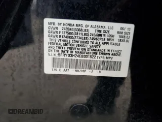 2014 Acura MDX z VIN 5FRYD3H24EB001822, wystawiony jako Copart lot #51503755 z przebiegiem 127 230 mil mil oraz Szkoda całkowita • Salvage title. Historia ofert i sprzedaży dostępna na DreamBid. Obrazek 14.