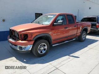 2007 Dodge 1500 Laramie with VIN 1D7HU18247S245729, listed as a Copart auction lot 60166055 with 227,795 mi miles and Salvage title. Bid and sale history available at DreamBid. Image 1.