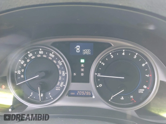 2006 Lexus IS 250 with VIN JTHCK262462003944, listed as a IAAI auction lot 41450633 with 209,286 mi miles and . Bid and sale history available at DreamBid. Image 7.
