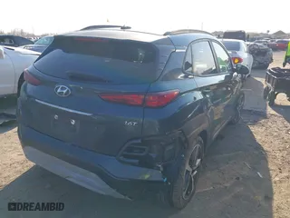 2018 Hyundai Kona Limited with VIN KM8K33A57JU072329, listed as a IAAI auction lot 41694616 with 107,801 mi miles. Bid and sale history available at carsss.com. Image 4.