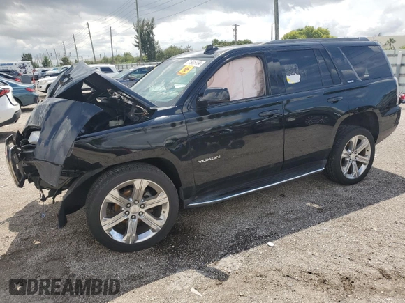 2017 GMC Yukon SLE with VIN 1GKS1AKC0HR261921, listed as a Copart auction lot 71925134 with 0 mi miles and Salvage Title. Bid and sale history available at carsss.com. Image 1.