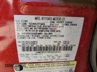 2005 Ford Freestyle SEL with VIN 1FMZK02135GA13004, listed as a Copart auction lot 62573365 with 147,425 mi miles and Salvage title. Bid and sale history available at DreamBid. Image 12.