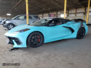 2021 Chevrolet Corvette 3LT with VIN 1G1YC3D4XM5105039, listed as a Copart auction lot 47471115 with 0 mi miles and Salvage Title. Bid and sale history available at carsss.com. Image 1.