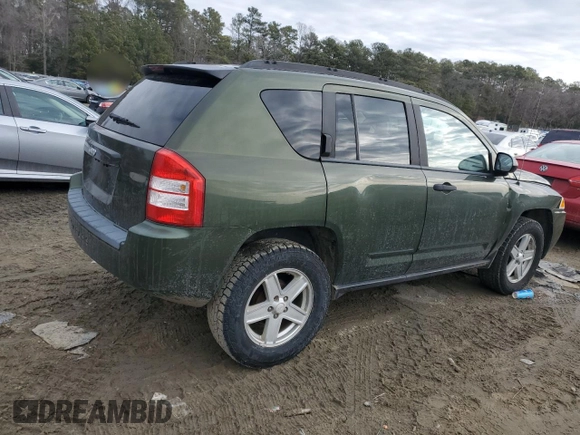 2008 Jeep Compass Sport with VIN 1J8FT47W58D685113, listed as a Copart auction lot 42317235 with 226,604 mi miles and Salvage Title. Bid and sale history available at carsss.com. Image 3.