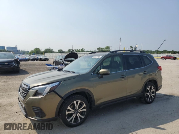 2022 Subaru Forester Limited with VIN JF2SKAPC1NH434124, listed as a Copart auction lot 60232775 with 54,226 mi miles and Salvage title. Bid and sale history available at DreamBid. Image 1.