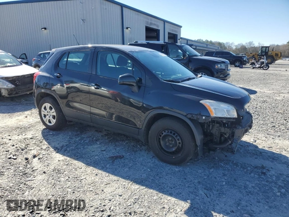 2015 Chevrolet Trax LS with VIN KL7CJKSB9FB092773, listed as a Copart auction lot 45453695 with 166,205 mi miles and Salvage Title. Bid and sale history available at carsss.com. Image 4.