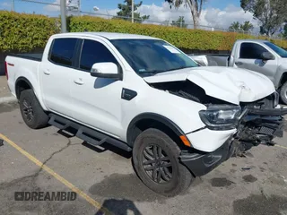 2021 Ford Ranger XL with VIN 1FTER4FH8MLE01283, listed as a IAAI auction lot 41698312 with 42,781 mi miles. Bid and sale history available at carsss.com. Image 1.