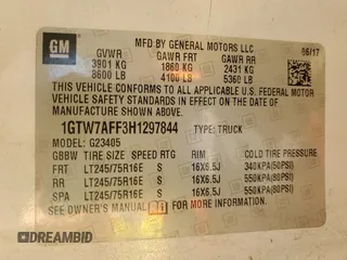 2017 GMC Savana Cargo z VIN 1GTW7AFF3H1297844, wystawiony jako Copart lot #56349845 z przebiegiem 241 498 mil mil oraz Tytuł czysty. Historia ofert i sprzedaży dostępna na DreamBid. Obrazek 12.