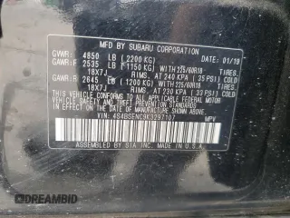 2019 Subaru Outback Limited with VIN 4S4BSENC9K3297107, listed as a Copart auction lot 61907825 with 107,764 mi miles and Salvage title. Bid and sale history available at DreamBid. Image 14.