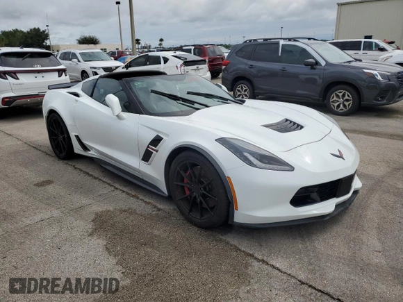 2019 Chevrolet Corvette Grand Sport 2LT with VIN 1G1YY2D71K5100492, listed as a Copart auction lot 74899774 with 0 mi miles and Non Repairable. Bid and sale history available at carsss.com. Image 4.
