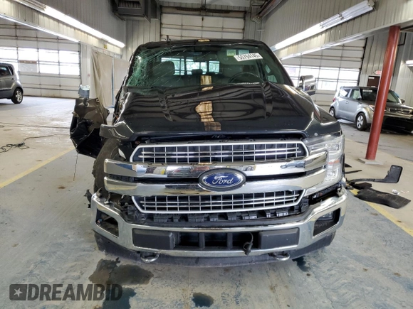 2019 Ford F-150 XL with VIN 1FTEW1E41KFC63619, listed as a Copart auction lot 55754145 with 44,697 mi miles and Salvage title. Bid and sale history available at DreamBid. Image 5.